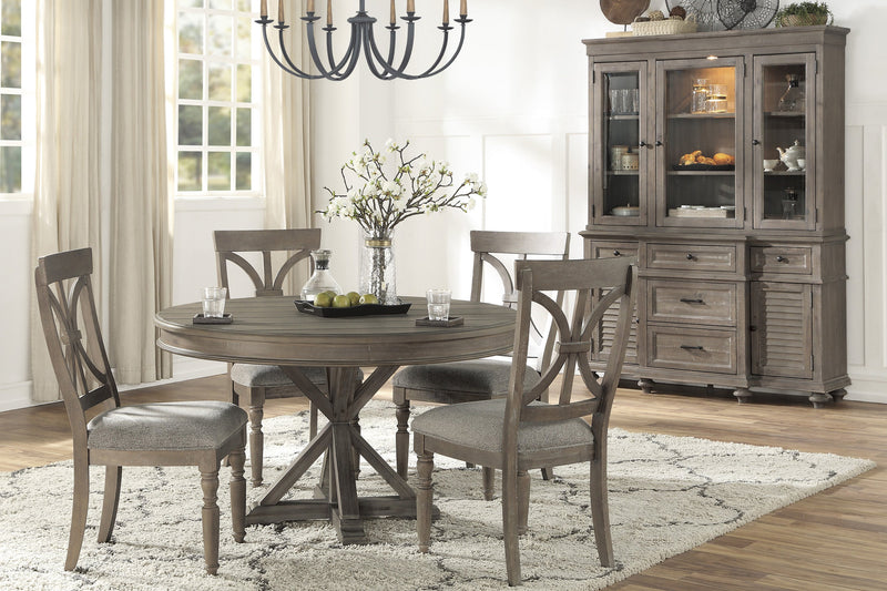Cardano Driftwood Brown Round Dining Set - DMV FurnitureDining Room Set