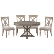 Cardano Driftwood Brown Round Dining Set - DMV FurnitureDining Room Set