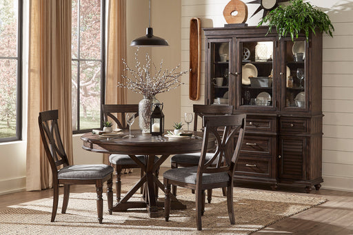 Cardano Driftwood Charcoal Round Dining Set - DMV FurnitureDining Room Set