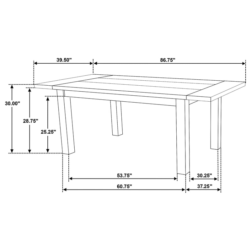 Cardova 5-piece Extension Table Dining Set Vineyard Oak - 192921-S5