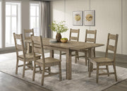 Cardova 87-inch Solid Wood Extension Dining Table Vineyard Oak - 192921