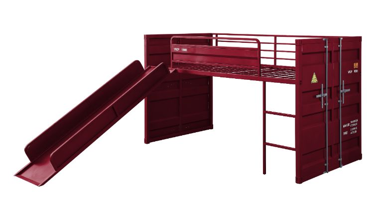 Cargo Twin Loft Bed W/Slide - 38300