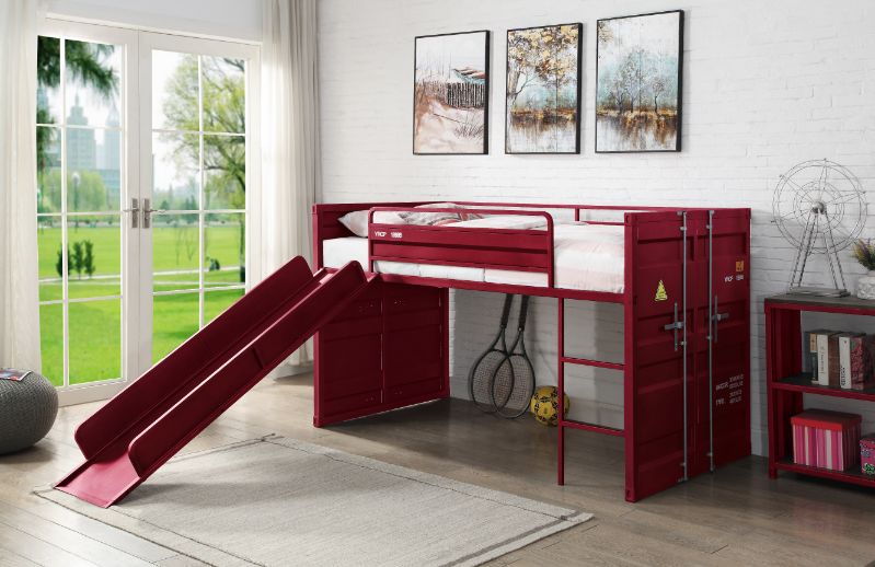 Cargo Twin Loft Bed W/Slide - 38300