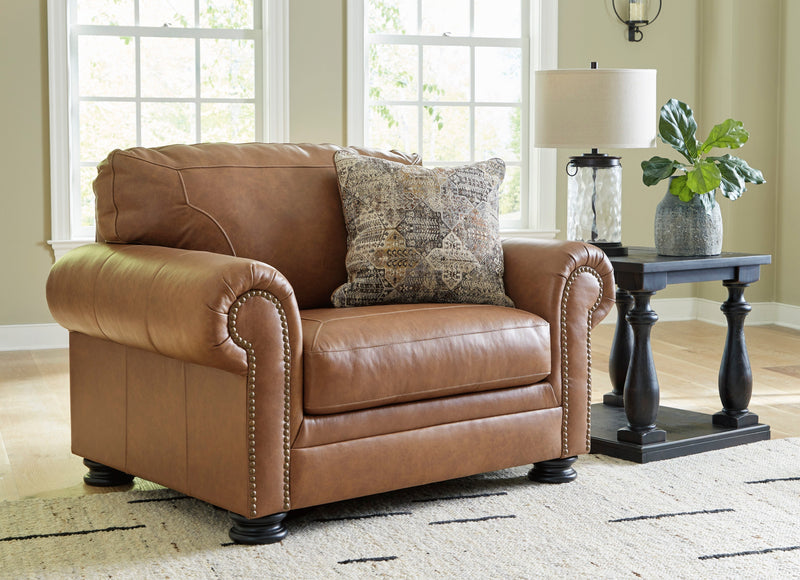 Carianna Caramel Leather Living Room Set - DMV FurnitureLiving Room Set