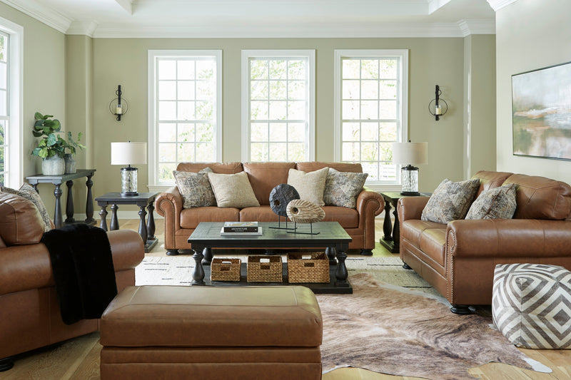 Carianna Caramel Leather Living Room Set - DMV FurnitureLiving Room Set