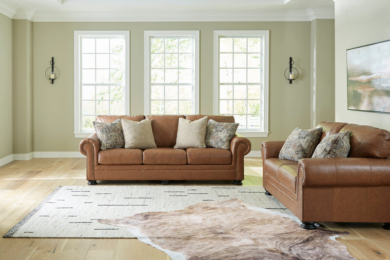 Carianna Caramel Leather Living Room Set - DMV FurnitureLiving Room Set