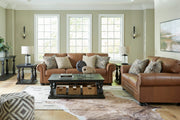 Carianna Caramel Leather Living Room Set - DMV FurnitureLiving Room Set
