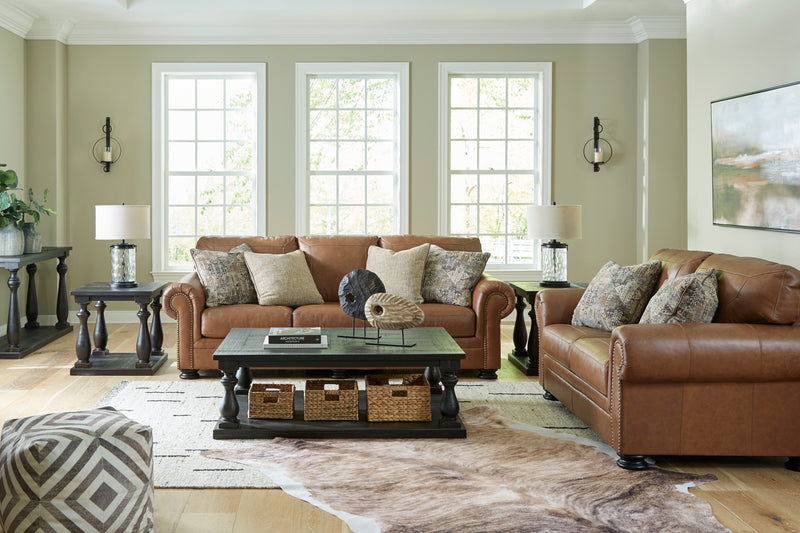 Carianna Caramel Leather Living Room Set - DMV FurnitureLiving Room Set
