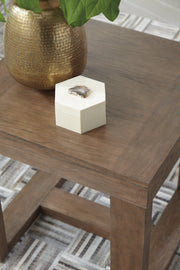 Cariton Coffee Table with 1 End Table in Gray - PKG008672