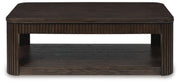 Carlibrie Warm Brown Lift-Top Coffee Table - T700-9