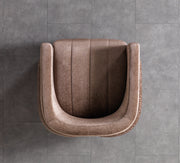 Carlina Coffee Velvet Chair - CARLINACOF-CHAIR