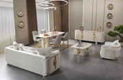 Carlina Ivory Coffee Table - CARLINA-COFFEE