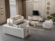 Carlina Ivory Coffee Table - CARLINA-COFFEE