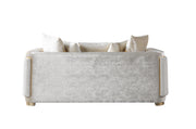Carlina Ivory Velvet Sofa & Loveseat - CARLINAIV-SL