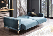 Carlino 3 Seat Sleeper (Napoly E.Green) 4 Pieces - DMV FurnitureSleeper Sofa