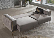 Carlino 3 Seat Sleeper (Napoly Grey) 2 Pieces - DMV FurnitureSleeper Sofa