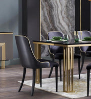 Carlino 6154 Dining Chair 2 Piece (Duca Black) - DMV FurnitureDining Chair