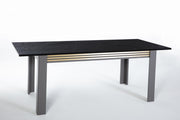 Carlino Expandable Dining Table (Prada Grey/Car.Mrb) 2 Pieces - DMV FurnitureDining Table