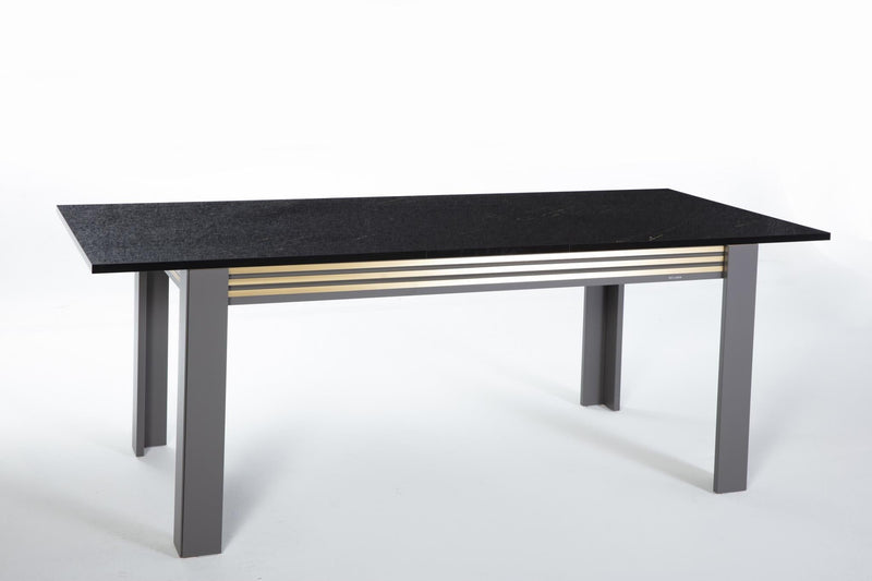 Carlino Expandable Dining Table (Prada Grey/Car.Mrb) 2 Pieces - DMV FurnitureDining Table