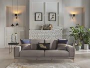 Carlino Love Seat (Napoly Grey) 4 Pieces - 11CRN2D0P20200018