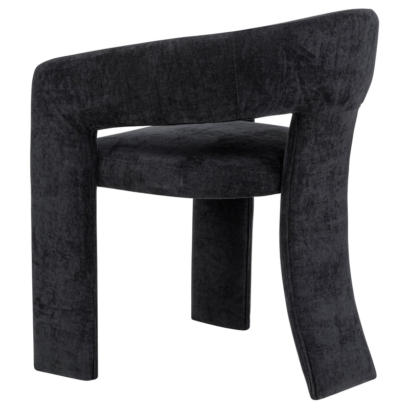 Carlow Upholstered Dining Arm Chair Black (Set of 2) - 193813BLK