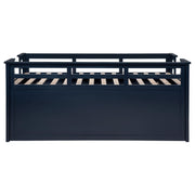 Carlsbad Wood Twin Captains Bed With Trundle Navy Blue - 401980T