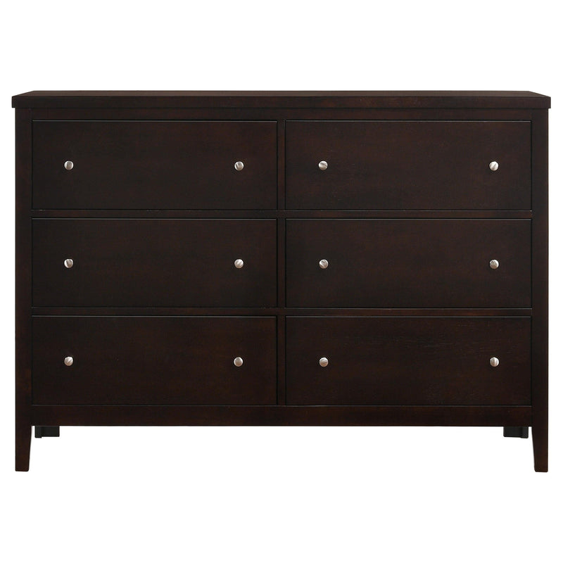 Carlton 4-piece Eastern King Bedroom Set Cappuccino - 202091KE-S4