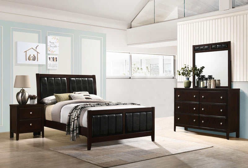 Carlton 4-piece Full Bedroom Set Cappuccino - 202091F-S4