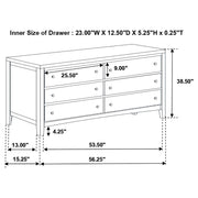 Carlton 4-piece Full Bedroom Set Cappuccino - 202091F-S4