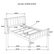 Carlton 4-piece Queen Bedroom Set Cappuccino - 202091Q-S4
