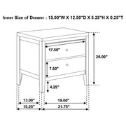 Carlton 4-piece Twin Bedroom Set Cappuccino - 202091T-S4