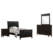 Carlton 4-piece Twin Bedroom Set Cappuccino - 202091T-S4