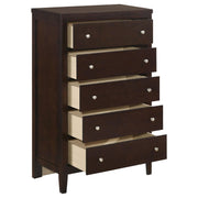 Carlton 5-drawer Bedroom Chest Cappuccino - 202095