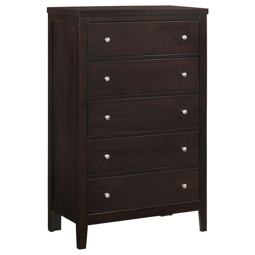 Carlton 5-drawer Bedroom Chest Cappuccino - 202095