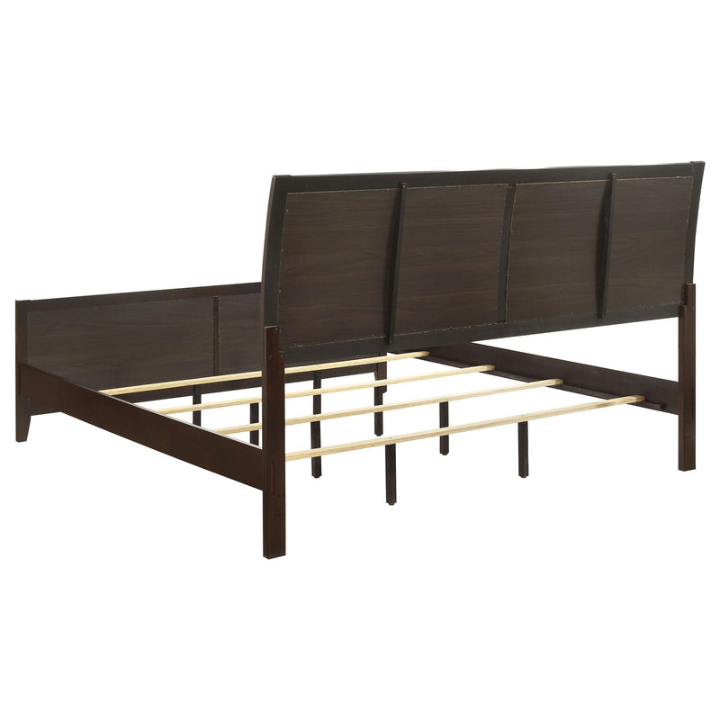 Carlton 5-piece Eastern King Bedroom Set Cappuccino - 202091KE-S5