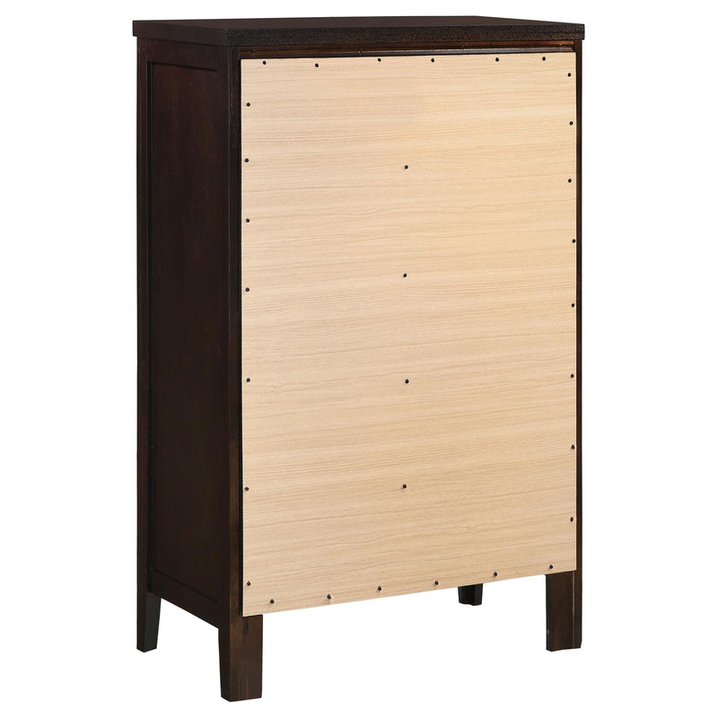 Carlton 5-piece Full Bedroom Set Cappuccino - 202091F-S5