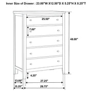 Carlton 5-piece Queen Bedroom Set Cappuccino - 202091Q-S5