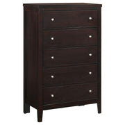 Carlton 5-piece Twin Bedroom Set Cappuccino - 202091T-S5