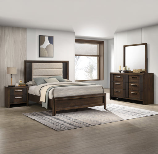 Carlton Brown Upholstered Panel Bedroom Set - DMV FurnitureBedroom Set