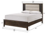 Carlton Brown Upholstered Panel Bedroom Set - DMV FurnitureBedroom Set