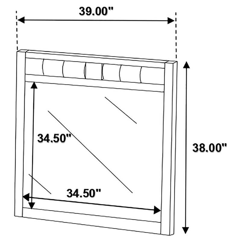 Carlton Dresser Mirror Cappuccino - 202094