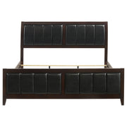Carlton Wood Eastern King Panel Bed Cappuccino - 202091KE