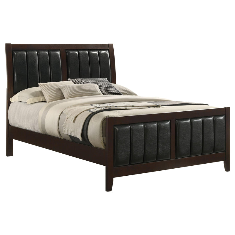 Carlton Wood Full Panel Bed Cappuccino - 202091F
