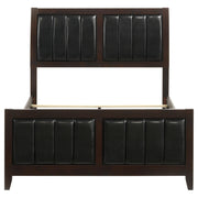 Carlton Wood Full Panel Bed Cappuccino - 202091F