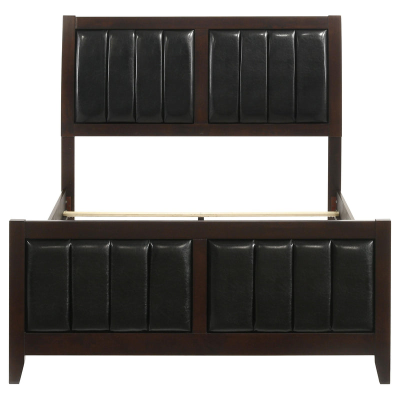 Carlton Wood Full Panel Bed Cappuccino - 202091F