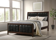Carlton Wood Queen Panel Bed Cappuccino - 202091Q