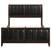 Carlton Wood Queen Panel Bed Cappuccino - 202091Q