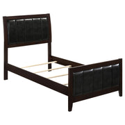 Carlton Wood Twin Panel Bed Cappuccino - 202091T