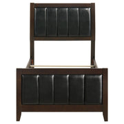 Carlton Wood Twin Panel Bed Cappuccino - 202091T