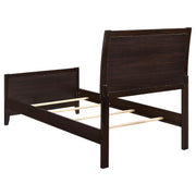 Carlton Wood Twin Panel Bed Cappuccino - 202091T